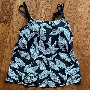 Amoena Leaf Print Women's Swim Tankini Top